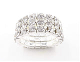 Rhinestone ring - 3 row