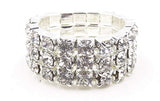 Rhinestone ring - 3 row